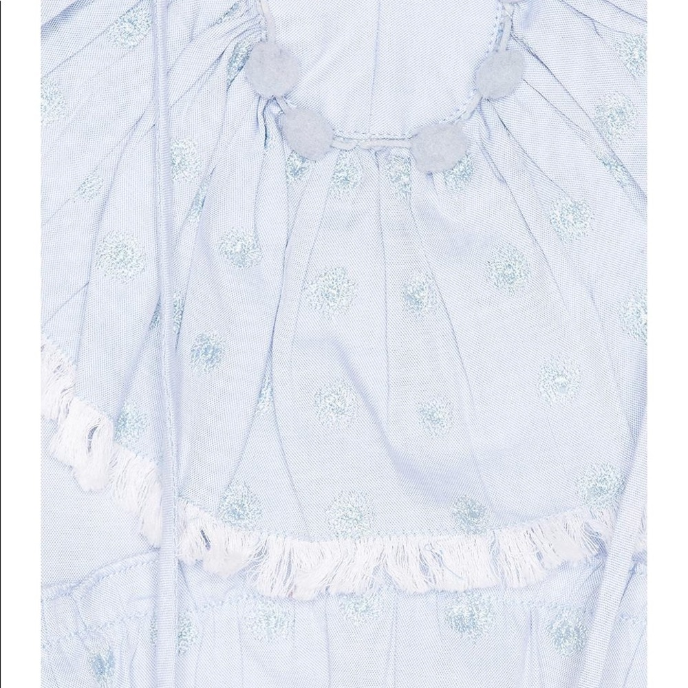 MISA Los Angeles Marjan Top, Blue Linen Blouse - Picture 6 of 6